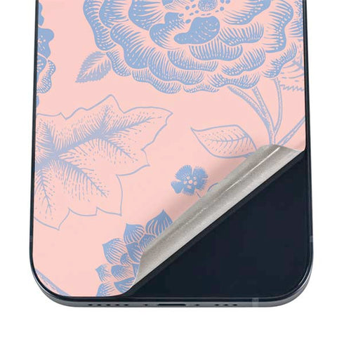 Rose Quartz & Serenity Floral iPhone 17 Pro Skin